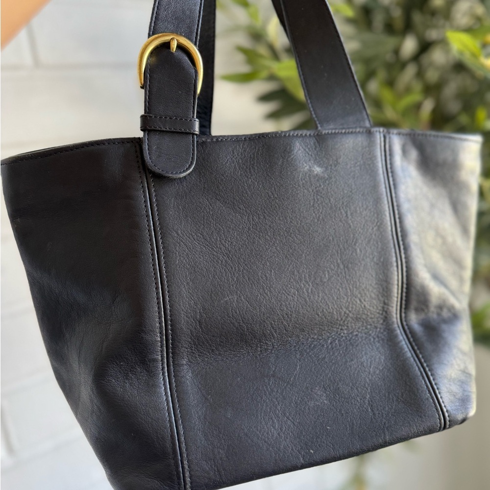 Coach Vintage Oroton Classic Black Leather Tote bag - Picture 11 of 11